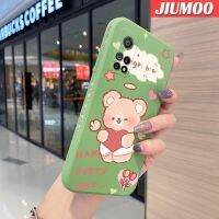 เคส JIUMOO สำหรับ Xiaomi 10T Pro เคสโทรศัพท์ลายการ์ตูนแองเจิลแบร์สแควร์แบบดั้งเดิมเคสขอบซิลิโคนของเหลวแบบนิ่มคลุมทั้งหมดเคสตัวปกป้องกล้องถ่ายรูปเลนส์กรอบด้านหลังเคสนิ่ม