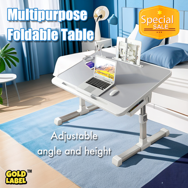 Laptop Table Desk multipurpose Tray Stand Anti Slip Portable Foldable