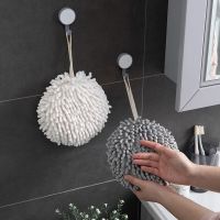2023 Quick Dry Soft Absorbent Microfiber Towels Hand Towels Kitchen Bathroom Hand Towel Ball with Hanging Loops Cleaning Cloth Knitting  Crochet