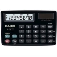 เครื่องคิดเลขแบบพกพา CASIO SL-797TV เครื่องคิดเลข Casio ของแท้ประกันศูนย์ 2 ปี 8 หลัก SL-797TV-BK SL-797TV-BK