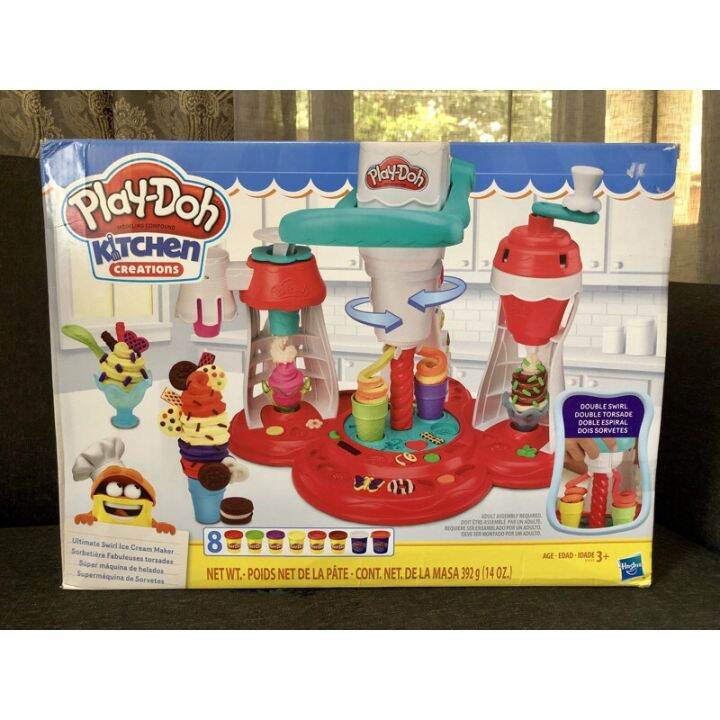 Authentic PlayDoh Kitchen Creations Ultimate Swirl Ice Cream Maker