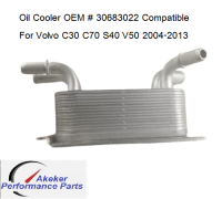 Oil Cooler OEM # 30683022 Compatible For Volvo C30 C70 S40 V50 2004-2013