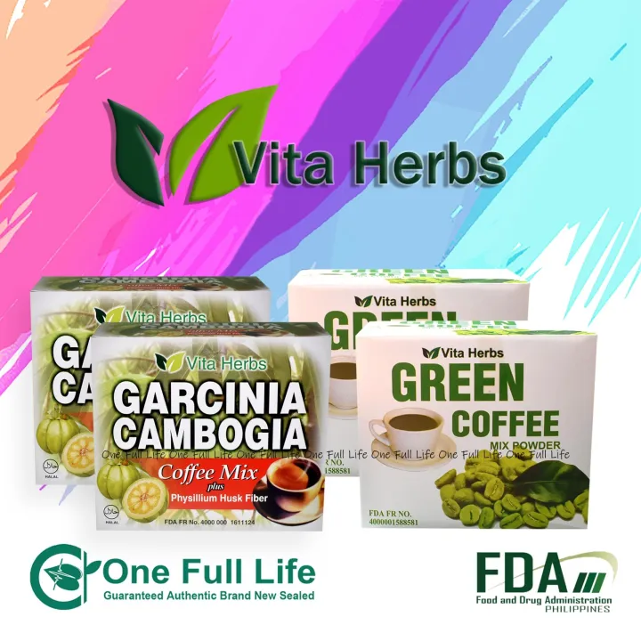 Vita Herbs Green Coffee (2 BOXES) + Vita Herbs Garcinia Cambogia Coffee