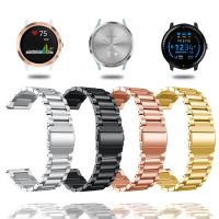 สายนาฬิกาสแตนเลส 18 มม. 20 มม. 22 มม. สําหรับ Garmin Venu 2 2S Plus สร้อยข้อมือนาฬิกาสมาร์ท Garmin Vivoactive 3 4 4 4S สายโลหะ