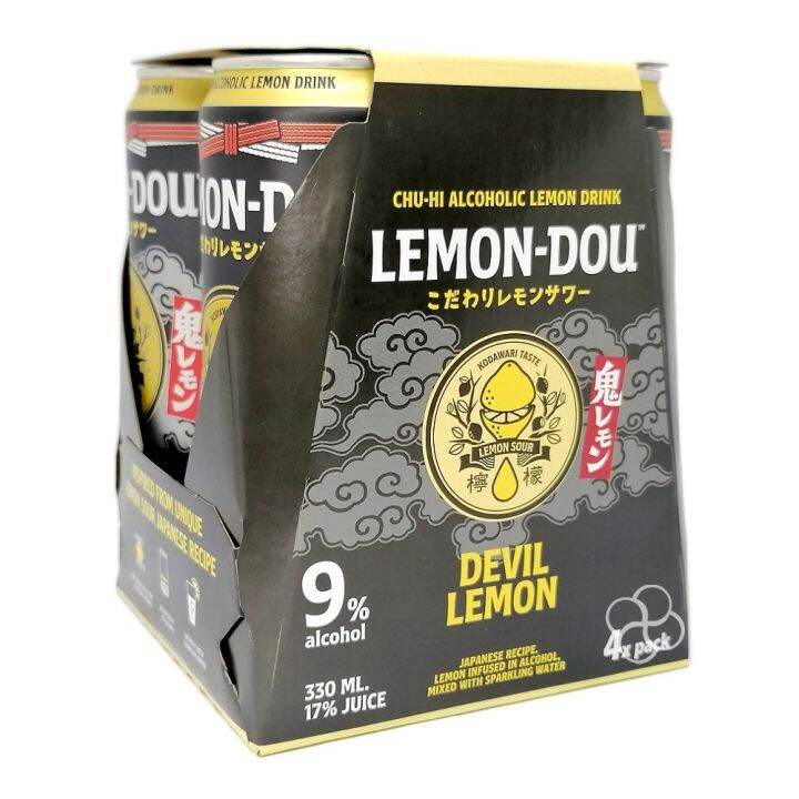 LemonDou Devil Lemon ChuHi Alcoholic Lemon Drink 4 x 330mL Lazada PH