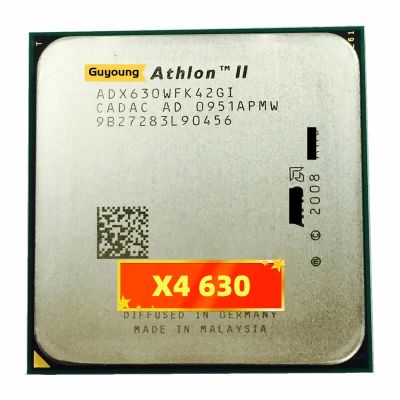 Athlon II X4 X4-630 2.8 GHz Quad-Core เครื่องประมวลผลซีพียู ADX630WFK42GI AM3ซ็อกเก็ต