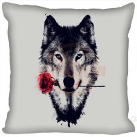 （ALL IN STOCK XZX）New Hot Selling Custom Cool Wolf Pillow Case Square Zipper Custom Pillow 20X20cm 35X35cm 40x40cm   (Double sided printing with free customization of patterns)