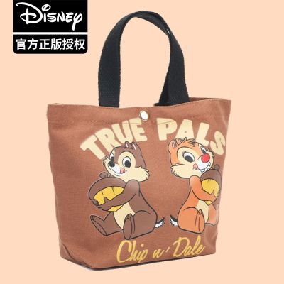 №❃ Genuine Cartoon Disney Canvas Lunch Bag Lunch Box Carrying Bag Canvas Bag Hand Carrying Bag Shopping Bag Lunch Bag Small Bag