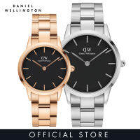 ชุดของขวัญสัญลักษณ์ Daniel Wellington ลิงก์32 RG สีดำ + สัญลักษณ์ลิงก์40 S ชุด Jam Tangan Pasangan ดำ-นาฬิกา2เรือน-สำหรับคู่รักชายและหญิง