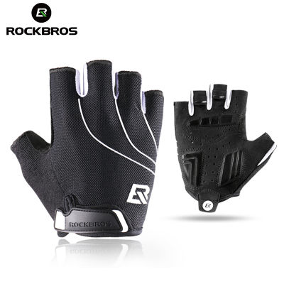 ROCKBROS Half Finger Cycling Gloves Summer TouchScreen Breathable Anti-Slip MTB Motocycle Scooters Fitness Gloves Bike Equipment