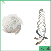 Hanak ที่สะท้อนแสงแบบเกลียวสำหรับไล่นกเซนเซอร์ตรวจจับความเคลื่อไหวแบบแขวนสะท้อนแสง