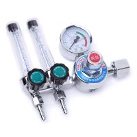 อัพเกรด Argon Flow Meter Double Tube 0-25MPa เครื่องวัดความดันสำหรับเชื่อม Mig Tig เชื่อมคุณภาพพลาสติกและโลหะ