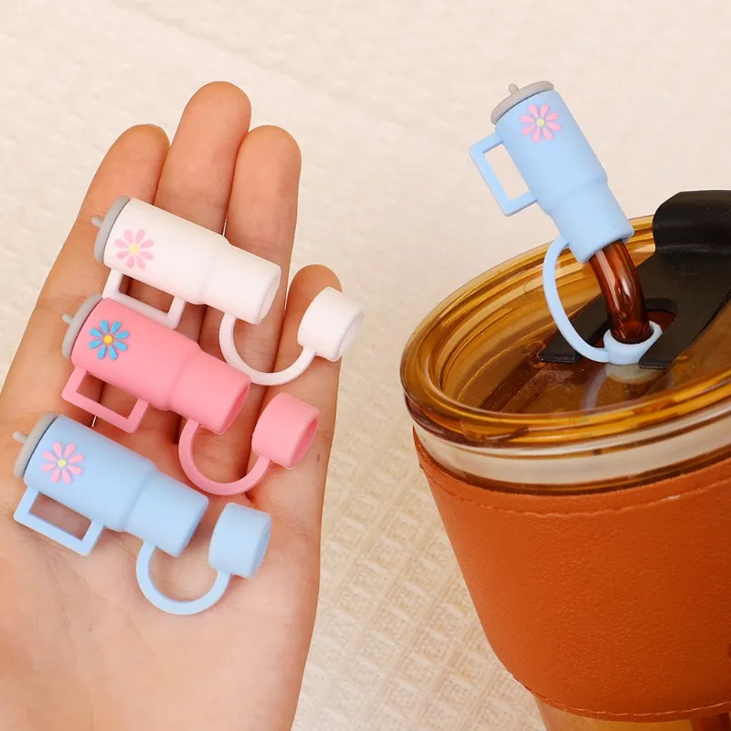 5pcs 0.4in/10mm Diameter Cute Lollipop Water Cup Straw Cap (suitable For  Cups), Dust-proof Straw Cover, Reusable Straw Cap (made Of Silicone, Not  Pvc)