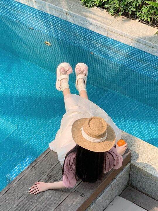 น่ารักเด็กผู้หญิง-baotou-รองเท้าเปิดส้นสุภาพสตรีกันลื่นพื้นรองเท้าแตะชายหาดหนา