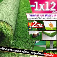 ขนาด 1x12 เมตร(12ตรม.)หญ้าเทียมใบ 2 ซม กัน UV คุณภาพดีเกรดเอสำหรับตกแต่งสวน ตกแต่งบ้าน ร้านค้า หญ้าปูพื้น หญ้าเทียมถูกๆ มีทุกขนาดสอบถามได้