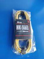 สายเเจ็ค  HK CABLE 3 เมตร เหลือง แถมฟรี ปิ๊ก 2 ตัว