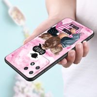 Mobile Case For Realme Narzo 50A Case Back Phone Cover Protective Soft Silicone Black Tpu Cat Tiger