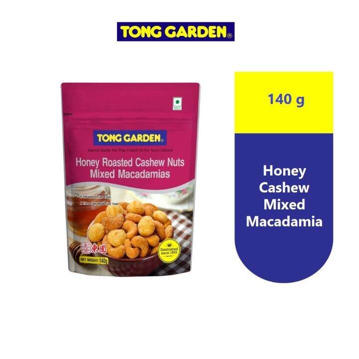 Tong Garden Cashew Nuts Mixed Macadamias Honey Roasted 140G Lazada