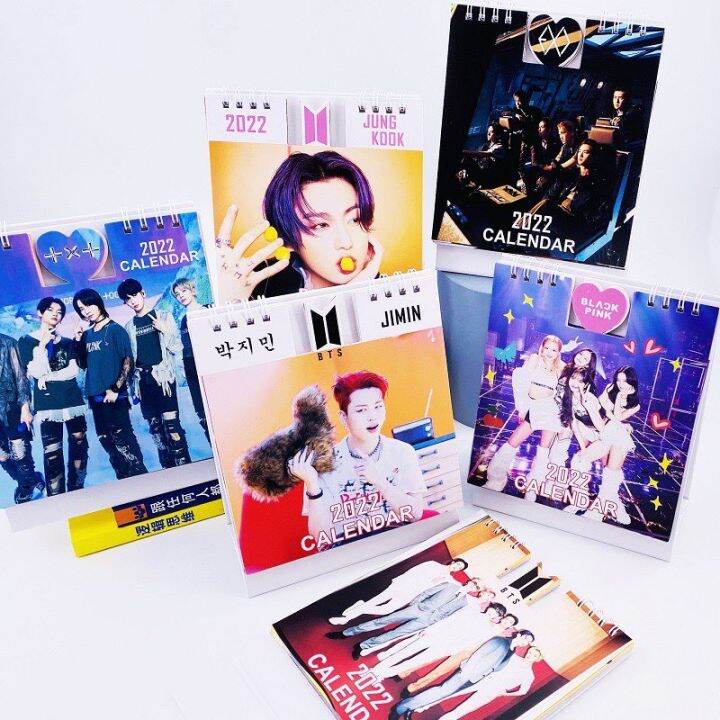 KPOP 2022 Desk Calendar Tabletop Calendar Study Table Office Table KPOP ...