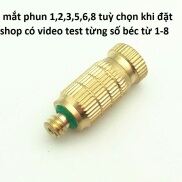 Béc phun sương bằng đồng số 1-2-3-5-6