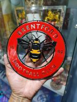 โลโก้ เบรนท์ฟอร์ด BRENTFORD เหล็กตัดเลเซอร์ขนาด 18x18 cm. หนา 2.5 mm. ทำสีเหมือนจริงใช้สี2k สีพ่นรถยนต์ภายนอก ทนทุกสภาวะอากาศ