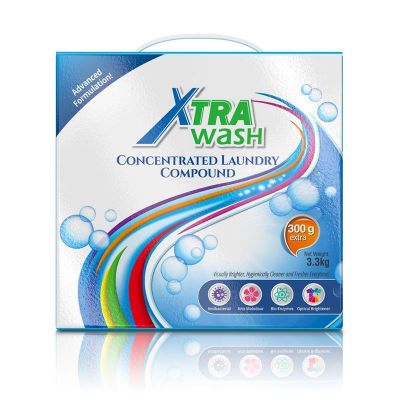 Zhulian Xtra Wash ซูเลียน เอ็กซ์ตร้า วอช ผงซักฟอกสูตรเข้มข้น 3.3 kg