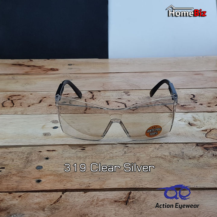 แว่นตานิรภัย-แว่นกันแดด2020-แว่นตากันuv-แว่นกันแดดผู้ชาย-แว่นกันลม-แว่นตากันแดดราคาถูก-แว่นกันแดดแฟชั่น-แว่นขี่จักรยาน-319-clear-silver