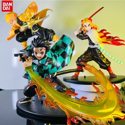 Hot Demon Slayer Anime Figure Tanjirou Agatsuma Zenitsu Kyoujurou Anime Model Action Figure PVC collection Toy for Kids Gift