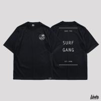 Just Say Bad ® Oversize Long รุ่น SURF GANG ( สกรีนนูน ) สีดำ เสื้อรุ่นทรง A M L / OLS PJRD