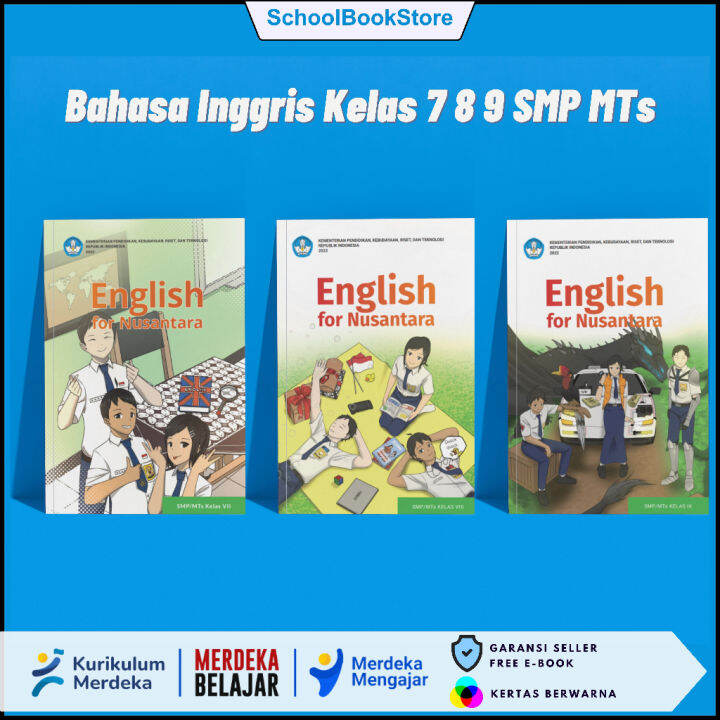 Buku Pelajaran Bahasa Inggris Kelas 7 8 9 Kurikulum Merdeka Belajar ...