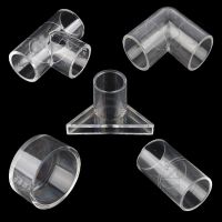 2pcs I.D 16/20/25/32mm Acrylic Pipe Connector Transparent Acrylic Joint Aquarium Fish Tank Glass Tube Fittings Accessories Valves