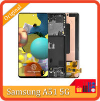 หน้าจอ Super AMOLED สำหรับ Samsung Galaxy A51 5G ชิ้นส่วนหน้าจอดิจิตอลสัมผัสหน้าจอ Lcd สำหรับ Samsung A516 SM-A516F SM-A516F /Dsn