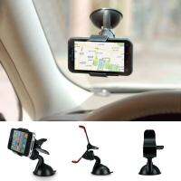 Cwwartuniversal 360องศา Rotation Car Mobile Phone GPS Sucker Holder CLIP Stand