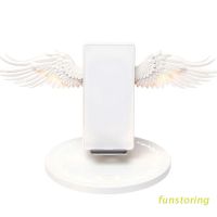 FUN Universal 10W Angel Wings Wireless Fast Charger Power Adapter Charging Dock Stand Holder for iPhone Samsung Huawei Xiaomi Mobile Phone