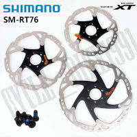 Shimano XT RT76ดิสก์เบรกโรเตอร์160มิลลิเมตร180มิลลิเมตร203มิลลิเมตรศูนย์แผ่น6น็อต Deore XT SM RT76 MTB จักรยานดิสก์เบรกโรเตอร์6หลุม