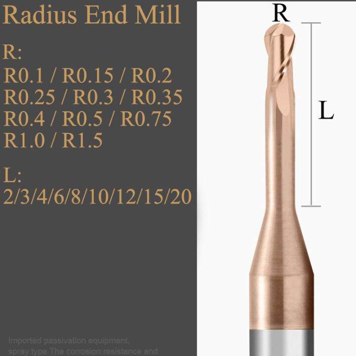 hrc60-ลูกจมูกดอกเอ็นมิลทังสเตนคาร์ไบด์-cnc-router-bits-r0-1-r0-2-r0-3-r0-5-2f-เครื่องตัดกัดสําหรับโลหะยาว-micro-endmill