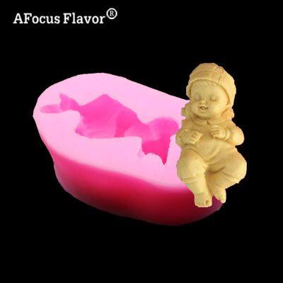 ；【‘； 1 Pc Kid Silicone Mold Fondant Cake Shaped Chocolate Candy Making Pastry Kitchen Utensils Cake Decorating Tools Soap Gadgets