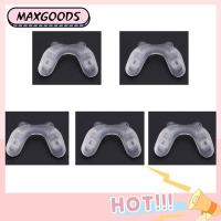 MAXG 5PCS ซิลิโคนทำจากซิลิโคน แผ่นรองจมูกแว่นตา เรโทร โปร่งใสโปร่งใส อุปกรณ์เสริมแว่นตา กันลื่น ที่วางแผ่นรองจมูก แว่นตาสำหรับผู้หญิง