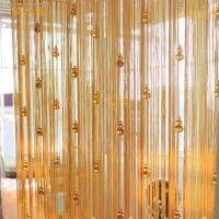 Crystal bottle gourd bead wire partition curtain shade decorative household hotel restaurant shop screens