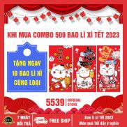 Combo 500 cái bao lì xì tết 2023, bao lì xì giá rẻ