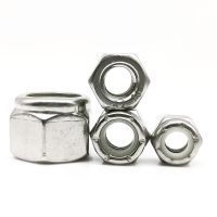 UNC 2 4 6 8 10 1/4 5/16 3/8 7/16 1/2 5/8 3/4 304 Stainless Steel Inggris Kami Kasar Benang Hex Nilon Menyisipkan Self Lock Nut Mur Pengunci