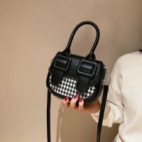 Fashion Versatile Female Bag Classic Vintage Houndstooth Shoulder Ladies Backpack French Niche Girls Style Campus Messenger Trendy Handbag 【AUG】