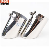 For VW Passat CC Passat B6 3C EOS Fit 52-73mm Car Exhaust Muffler Tip Tail End Trim Chrome Rear Round Stainless Steel Silencer