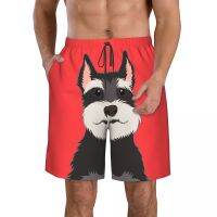 กางเกงขาสั้นว่ายน้ำชายหาดสำหรับผู้ชาย Surf Maillot De Bain Schnauzer Dog Sport