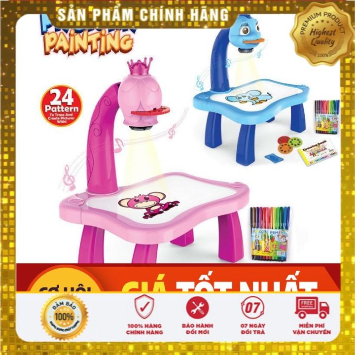 Đồ chơi bàn vẽ thông minh có máy chiếu hình ảnh cho bé tập tô vẽ sáng tạo  phù hợp trẻ em từ 2 tuổi DCBV  Shopee Việt Nam