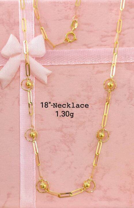 Lazada 18k gold on sale necklace