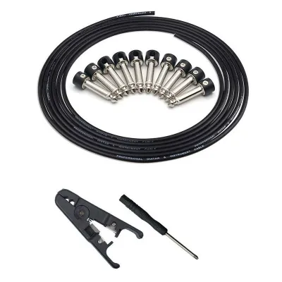 Solderless Connectors Design Guitar Cable Diy Guitar Pedal Patch Cable Kit