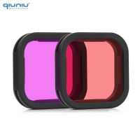 QIUNIU Diving Color Filter for GoPro Hero 9 10 11 Black Red Snorkel Magenta Underwater Len Filter for Go Pro 9 10 11 Accessories