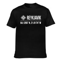 Top Quality Reykjavik Iceland Coordinates Creative Printed Cool Tshirt