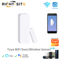 [Hot A] หน้าต่างเซ็นเซอร์ประตูผ่าน WiFi ติดต่อเปิดปิด Tuya แอปรีโมทคอนโทรลเข้ากันได้กับ Alexa Google Assistant